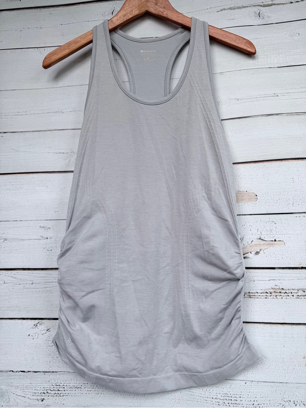 Athleta Speedlight Seamless Racerback Ruched Workout Tank Top - Picture 3 of 5